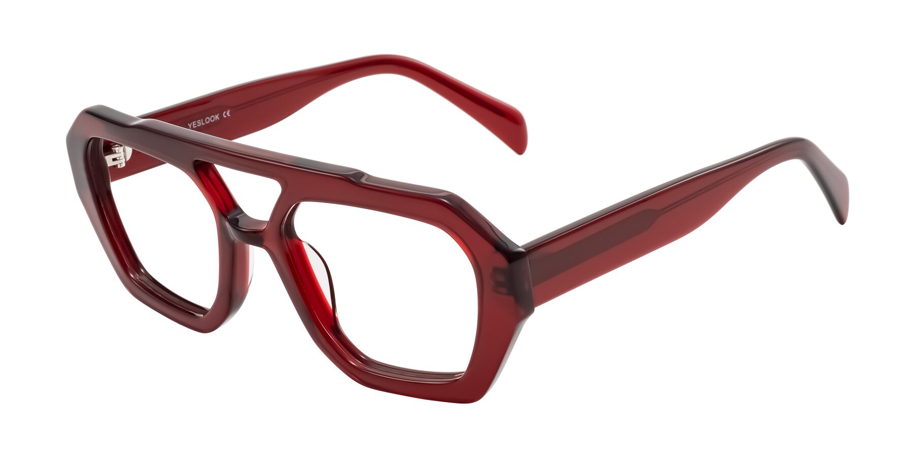 Angle of Silva in Wine with Clear Eyeglass Lenses