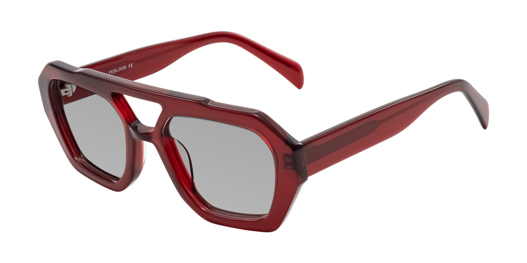 Angle of Silva in Wine with Light Gray Tinted Lenses