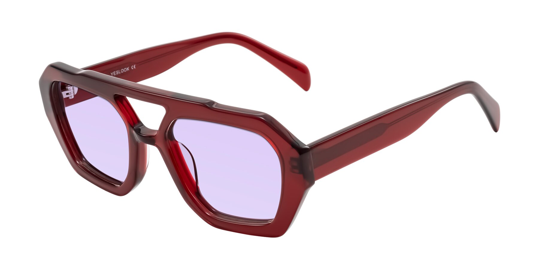 Angle of Silva in Wine with Light Purple Tinted Lenses