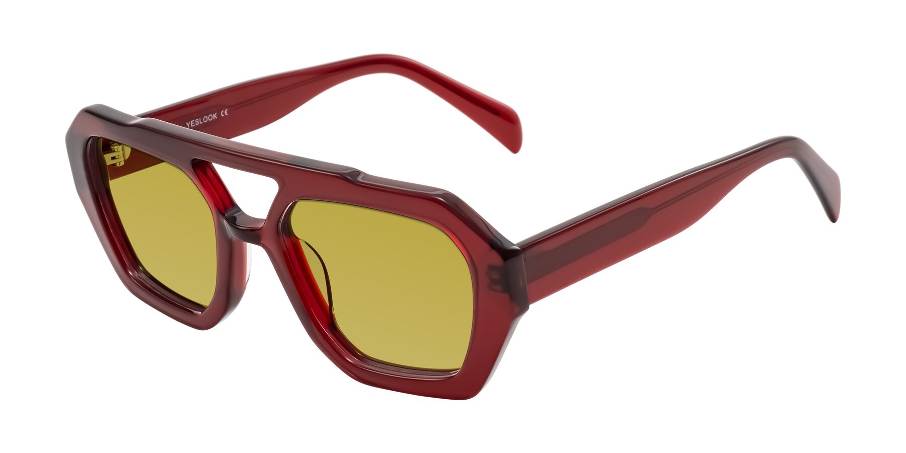 Angle of Silva in Wine with Champagne Tinted Lenses