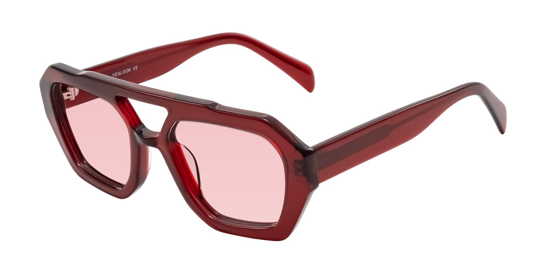 Angle of Silva in Wine with Light Garnet Tinted Lenses