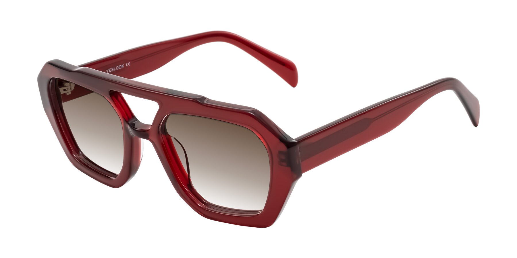 Angle of Silva in Wine with Brown Gradient Lenses
