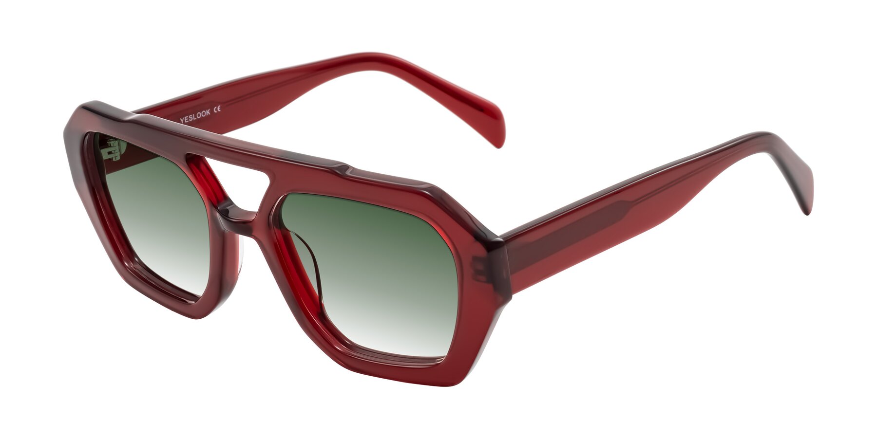 Angle of Silva in Wine with Green Gradient Lenses