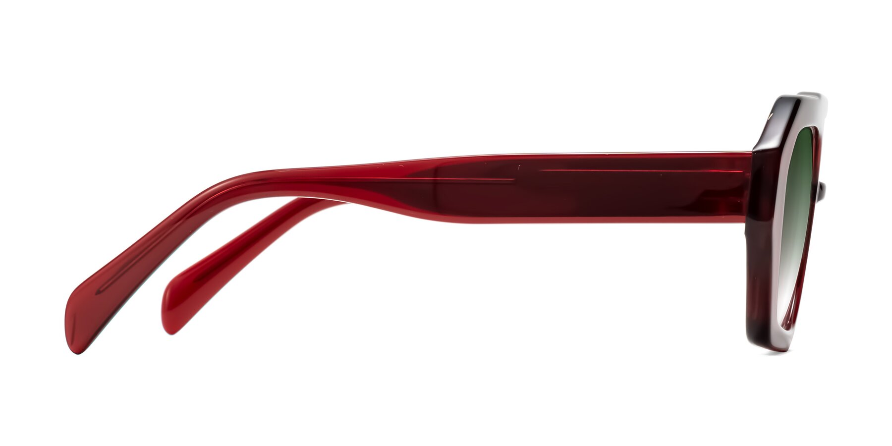 Side of Silva in Wine with Green Gradient Lenses