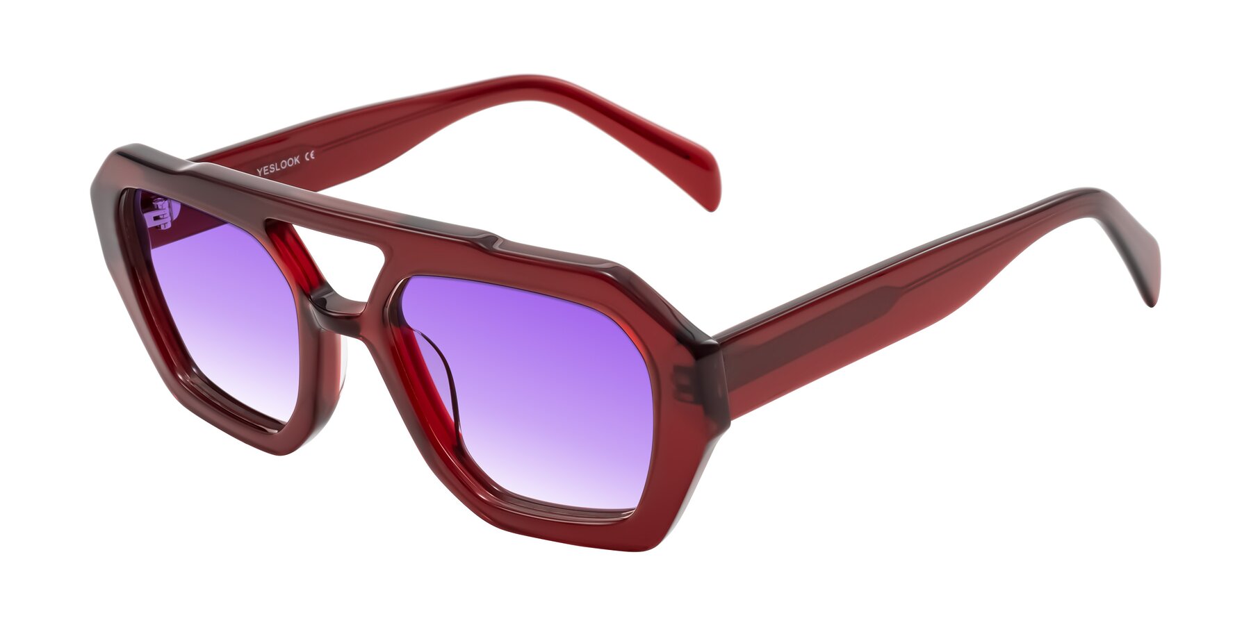 Angle of Silva in Wine with Purple Gradient Lenses