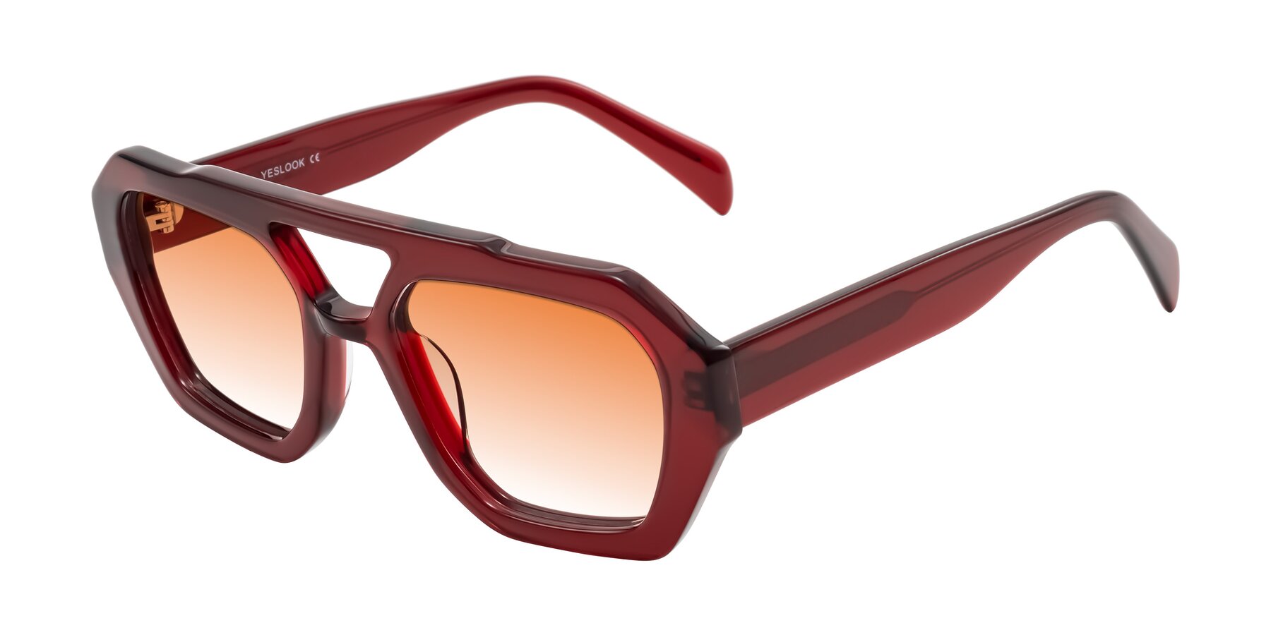 Angle of Silva in Wine with Orange Gradient Lenses