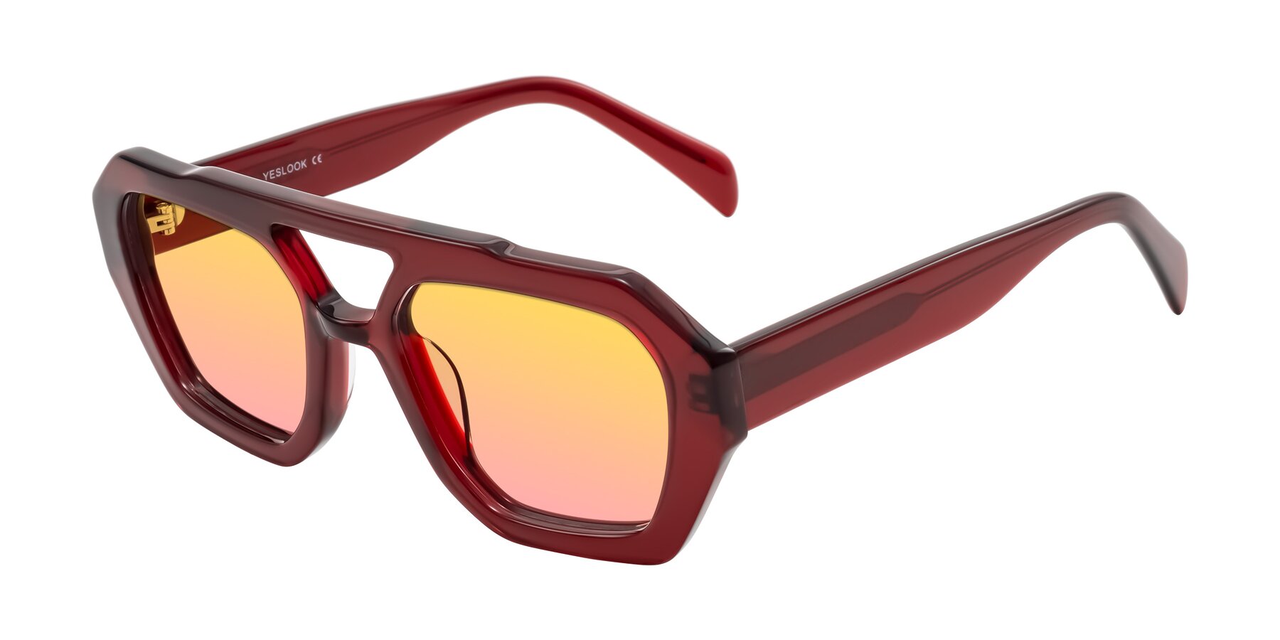 Angle of Silva in Wine with Yellow / Pink Gradient Lenses