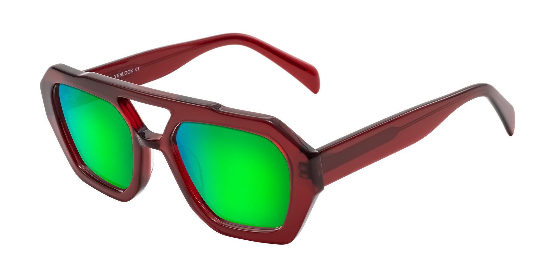 Angle of Silva in Wine with Green Mirrored Lenses