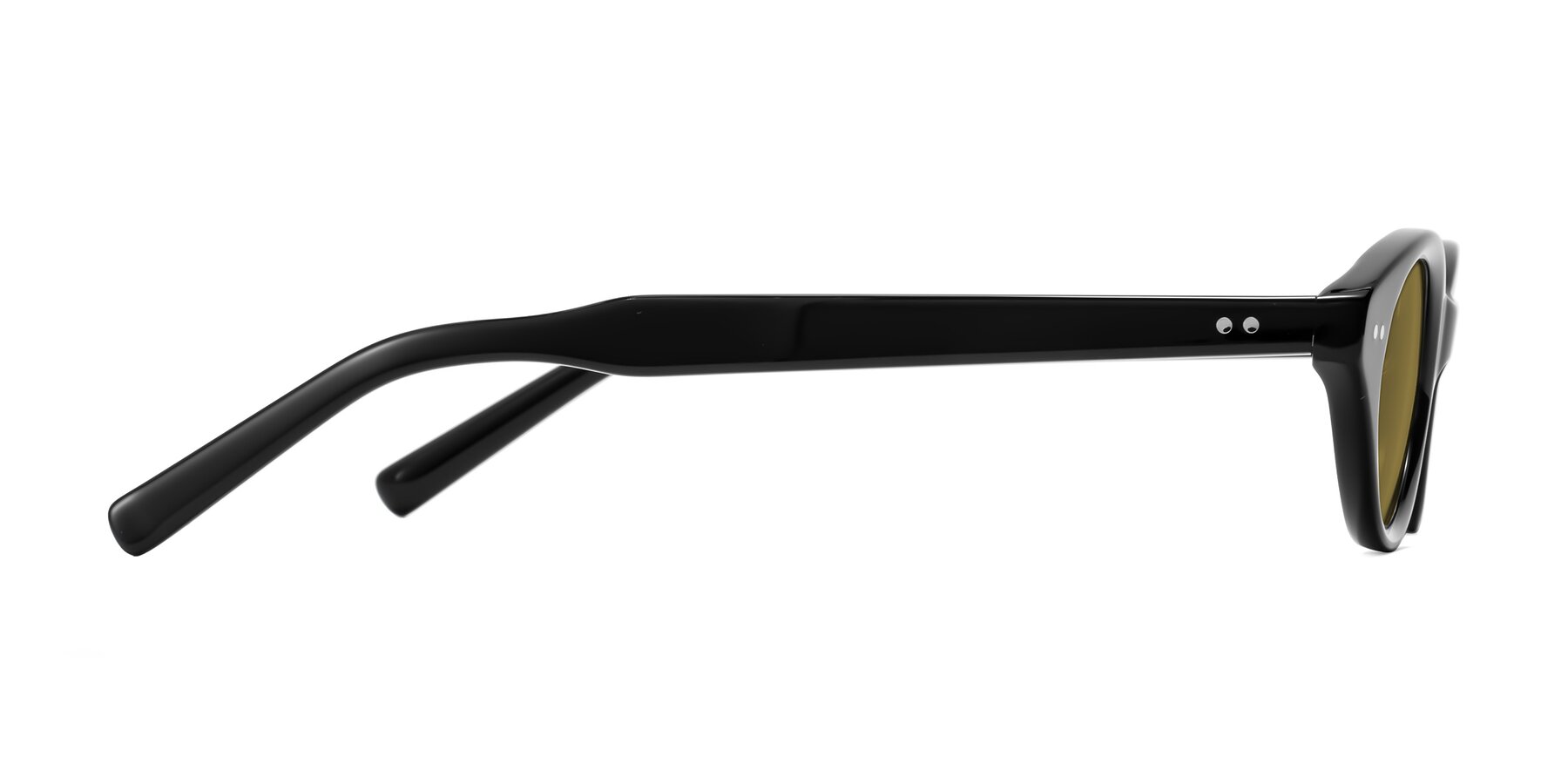 Side of Mitri in Black with Brown Polarized Lenses