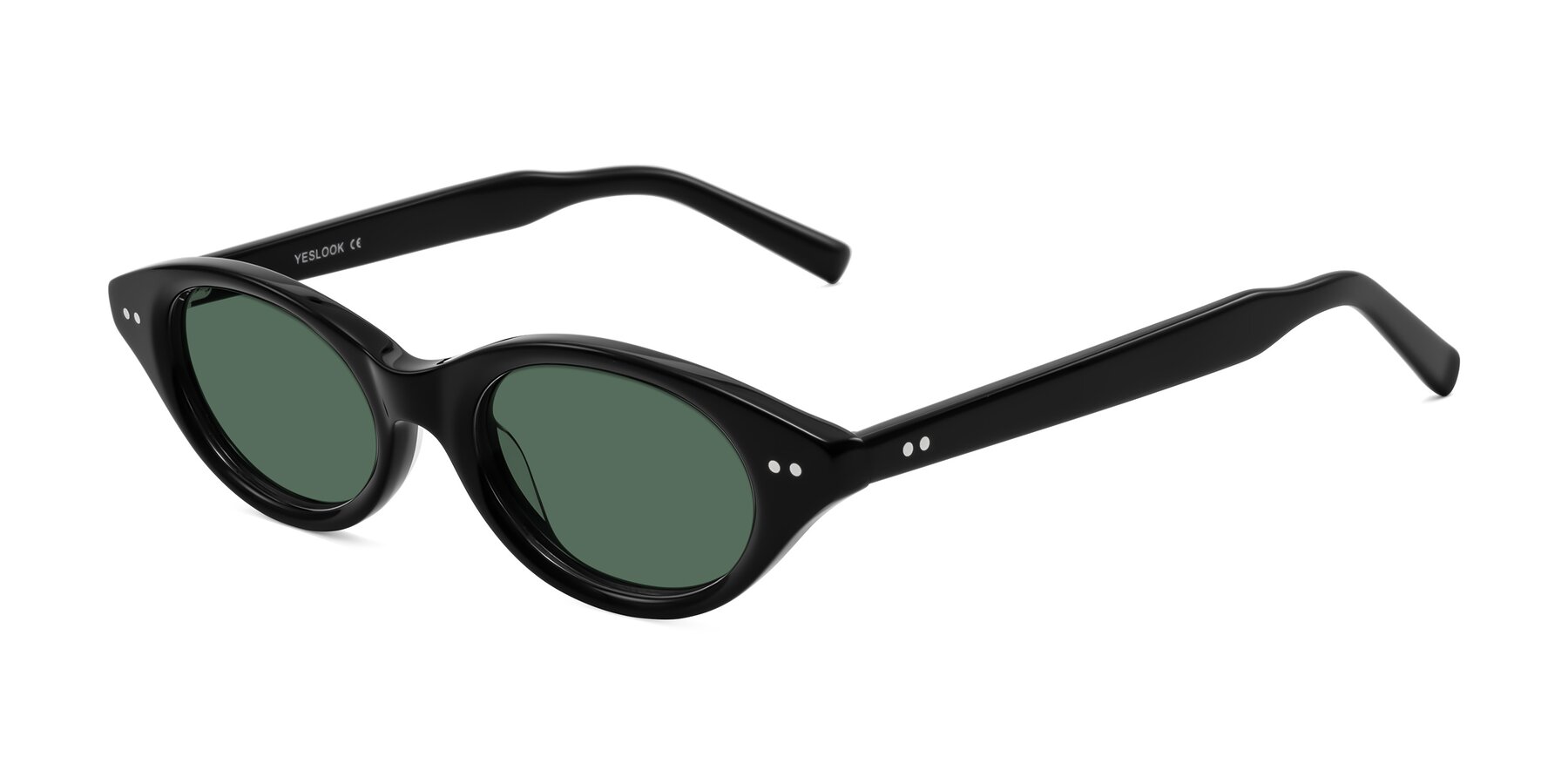 Angle of Mitri in Black with Green Polarized Lenses