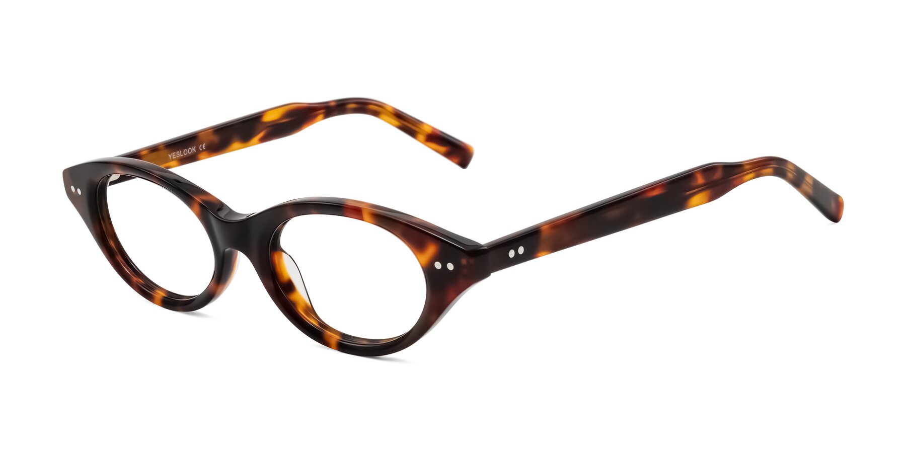 Angle of Mitri in Tortoise with Clear Eyeglass Lenses