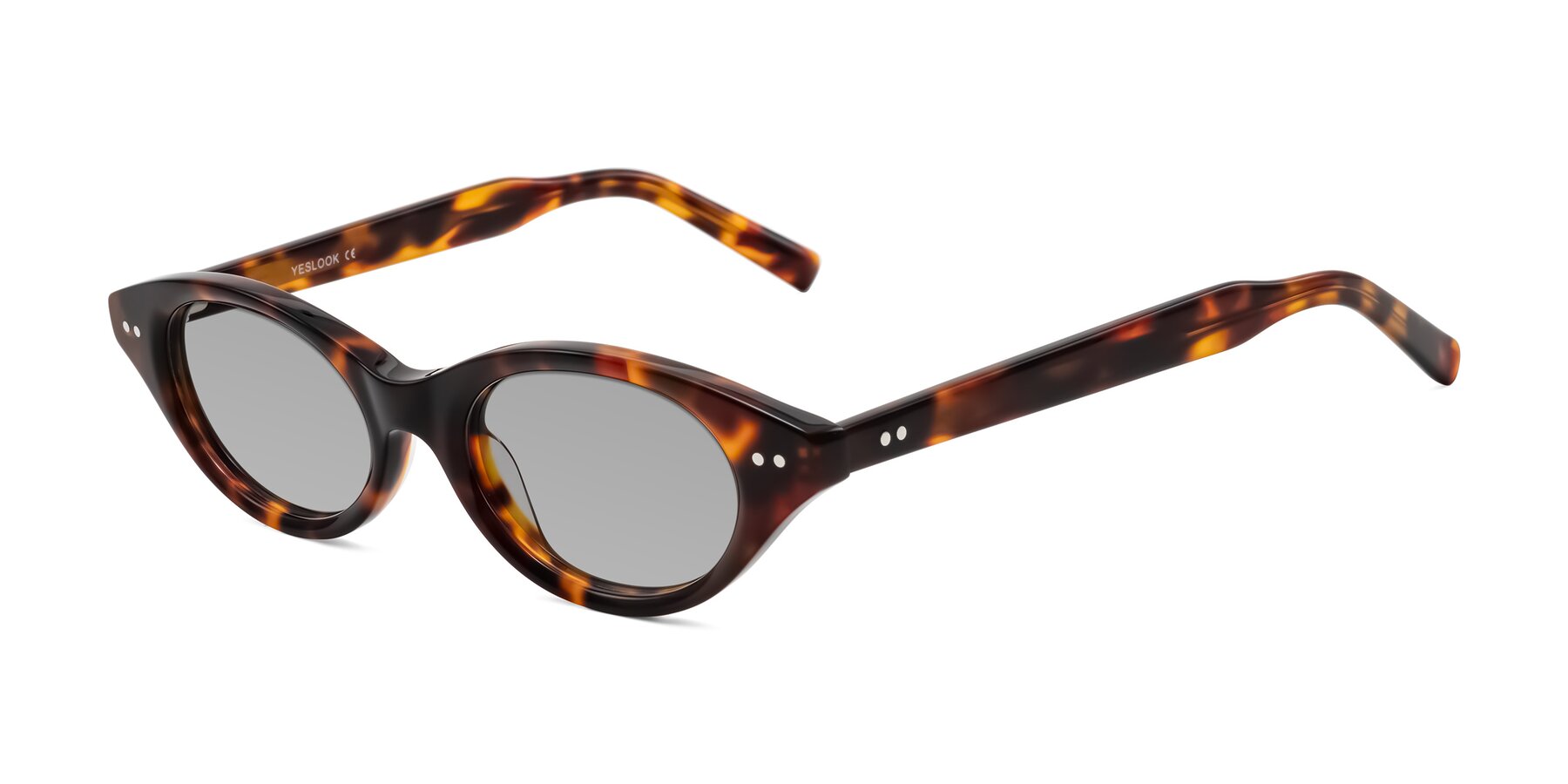 Angle of Mitri in Tortoise with Light Gray Tinted Lenses