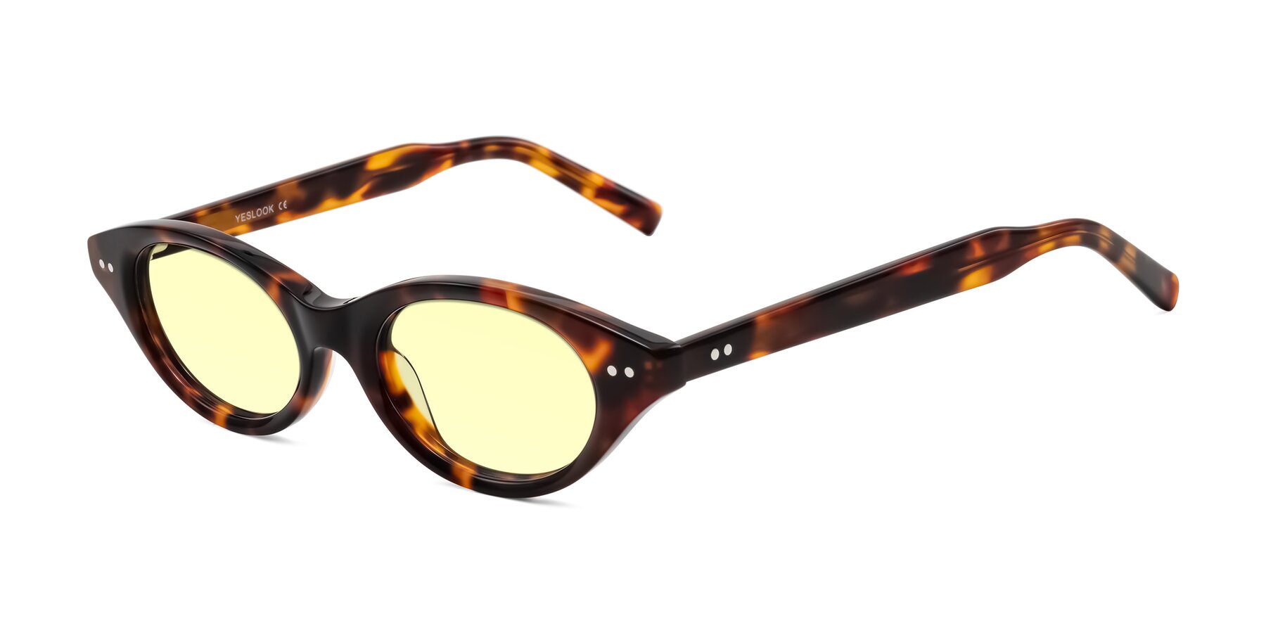 Angle of Mitri in Tortoise with Light Yellow Tinted Lenses