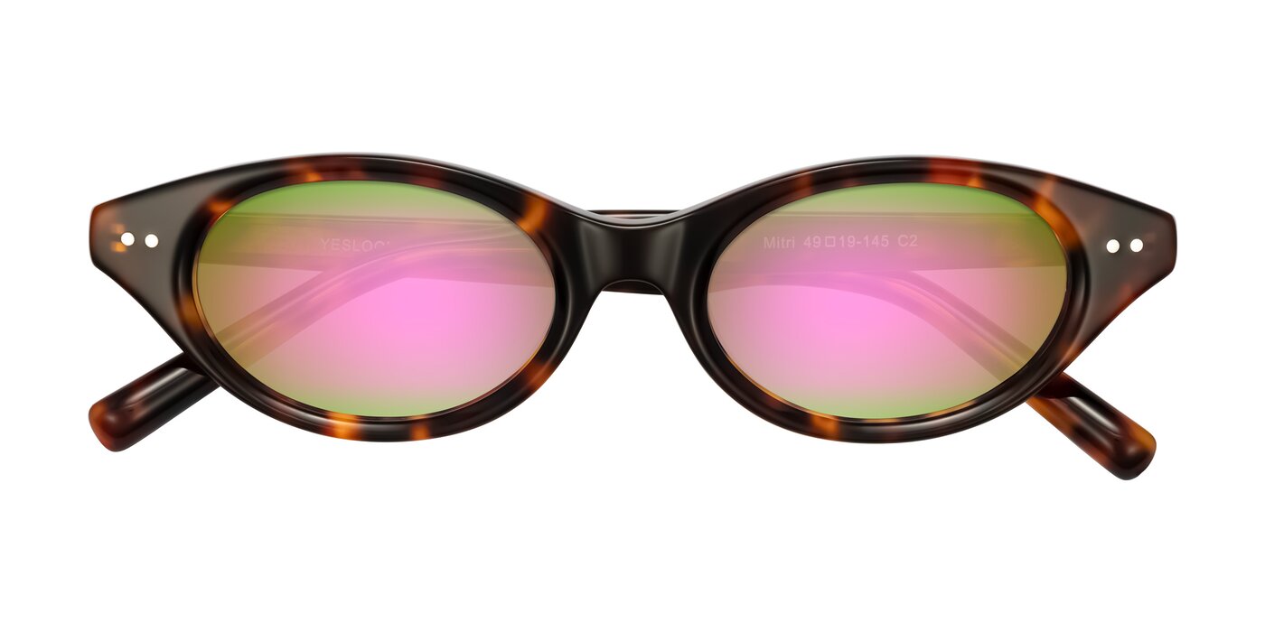Mitri - Tortoise Flash Mirrored Sunglasses