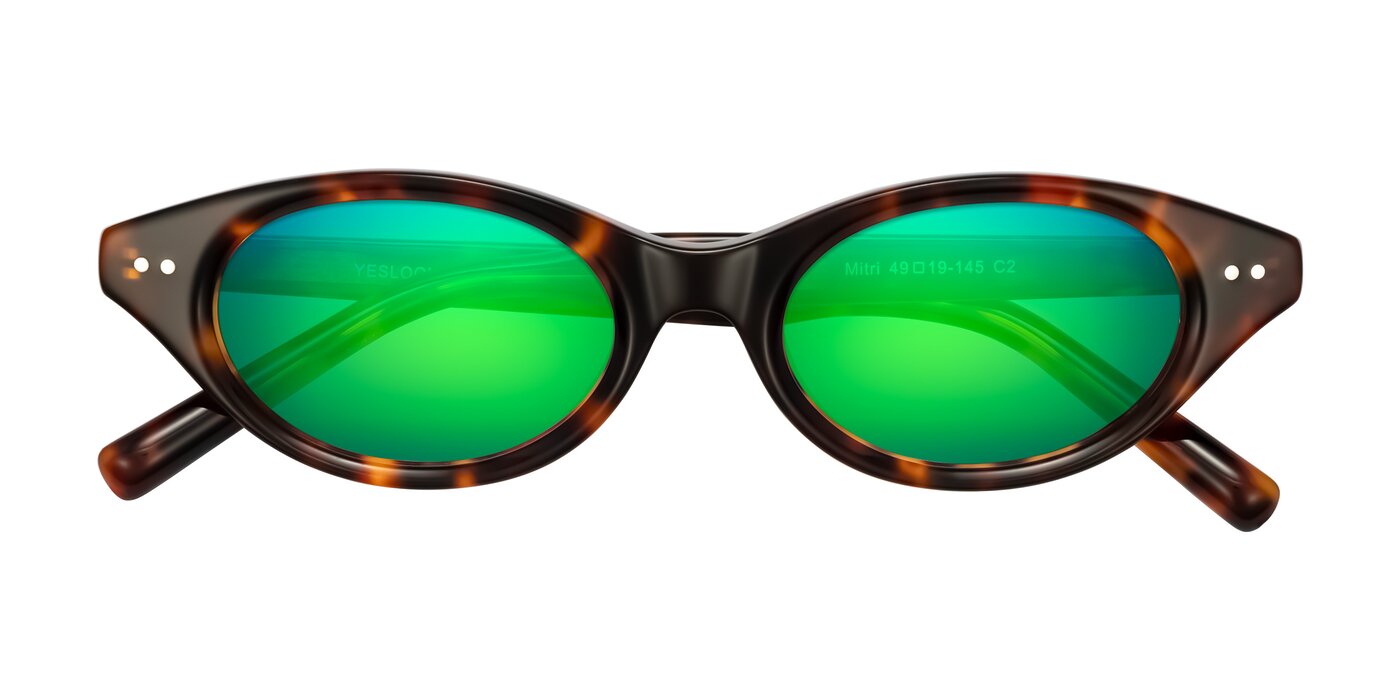 Mitri - Tortoise Flash Mirrored Sunglasses