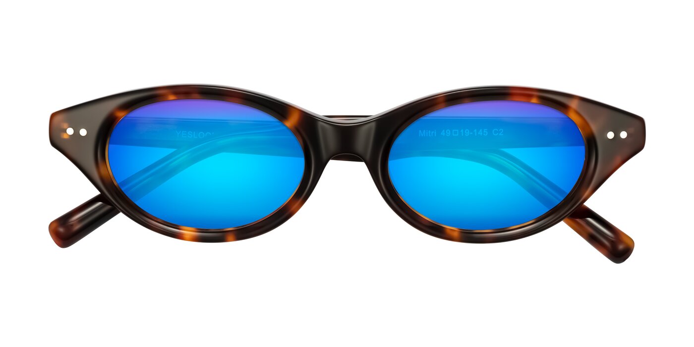 Mitri - Tortoise Flash Mirrored Sunglasses