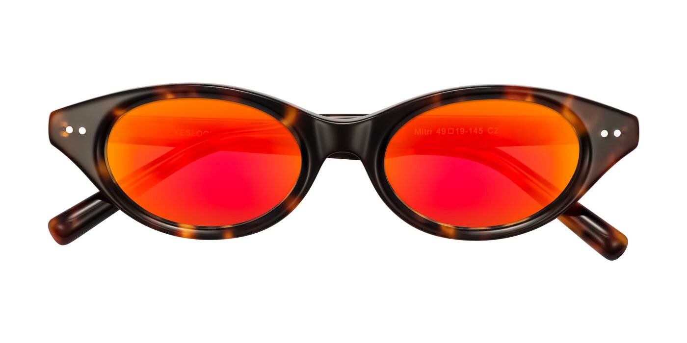 Mitri - Tortoise Flash Mirrored Sunglasses