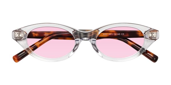 Front of Mitri in Clear/Tortoise