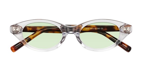 Front of Mitri in Clear/Tortoise