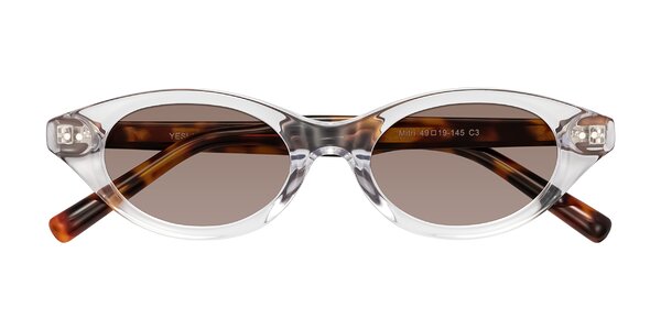 Front of Mitri in Clear/Tortoise