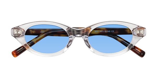Front of Mitri in Clear/Tortoise