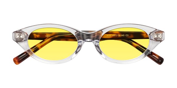 Front of Mitri in Clear/Tortoise