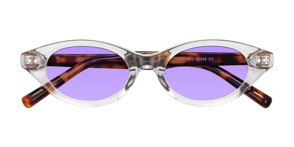 Front of Mitri in Clear/Tortoise