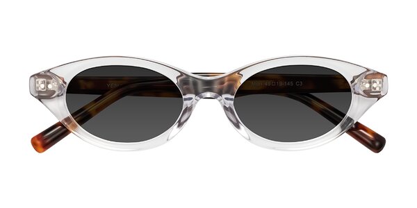 Front of Mitri in Clear/Tortoise