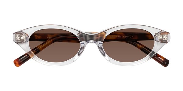 Front of Mitri in Clear/Tortoise