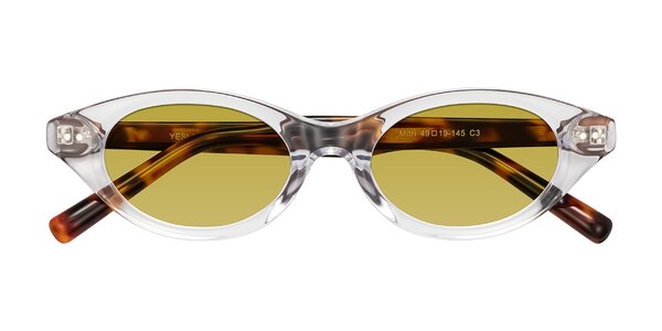 Front of Mitri in Clear/Tortoise