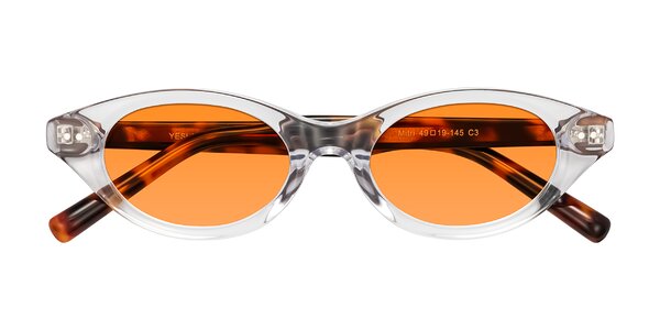 Front of Mitri in Clear/Tortoise