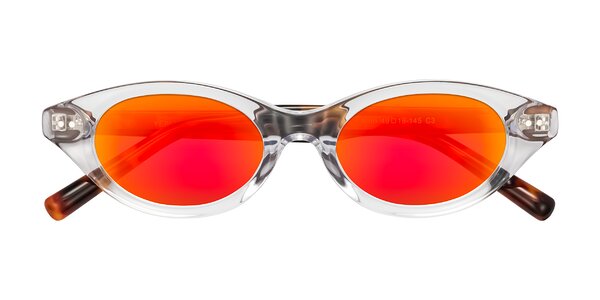 Front of Mitri in Clear/Tortoise