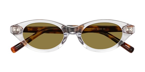 Front of Mitri in Clear/Tortoise