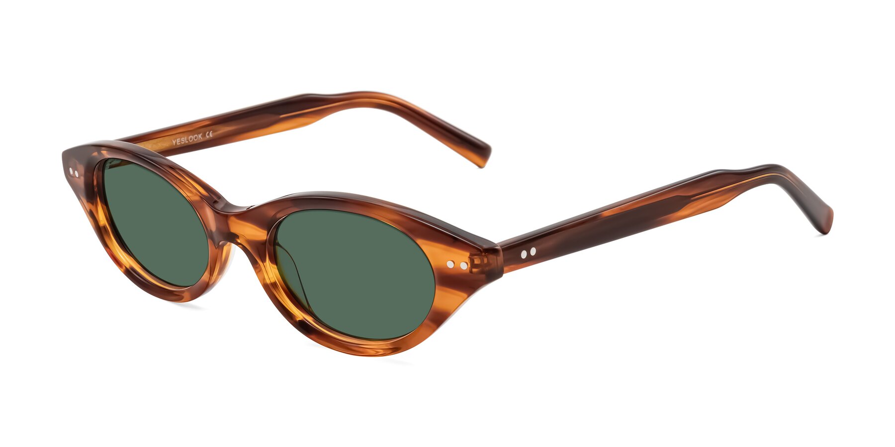 Angle of Mitri in Amber Striped with Green Polarized Lenses