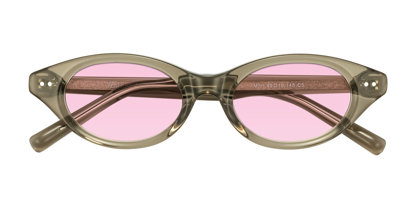 Mitri - Transparent Warm Olive Tinted Sunglasses