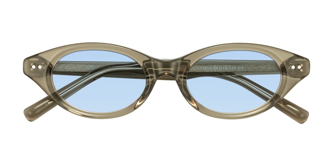 Mitri - Transparent Warm Olive Tinted Sunglasses