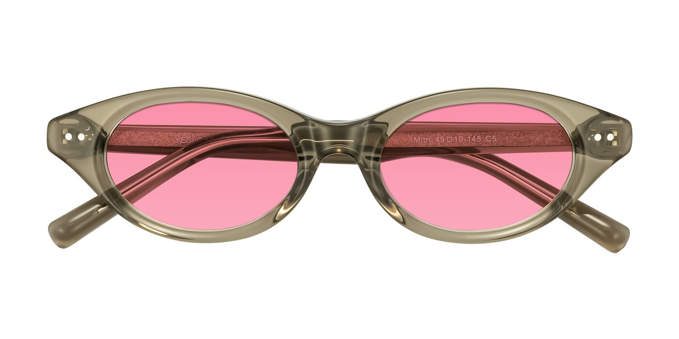 Mitri - Transparent Warm Olive Tinted Sunglasses
