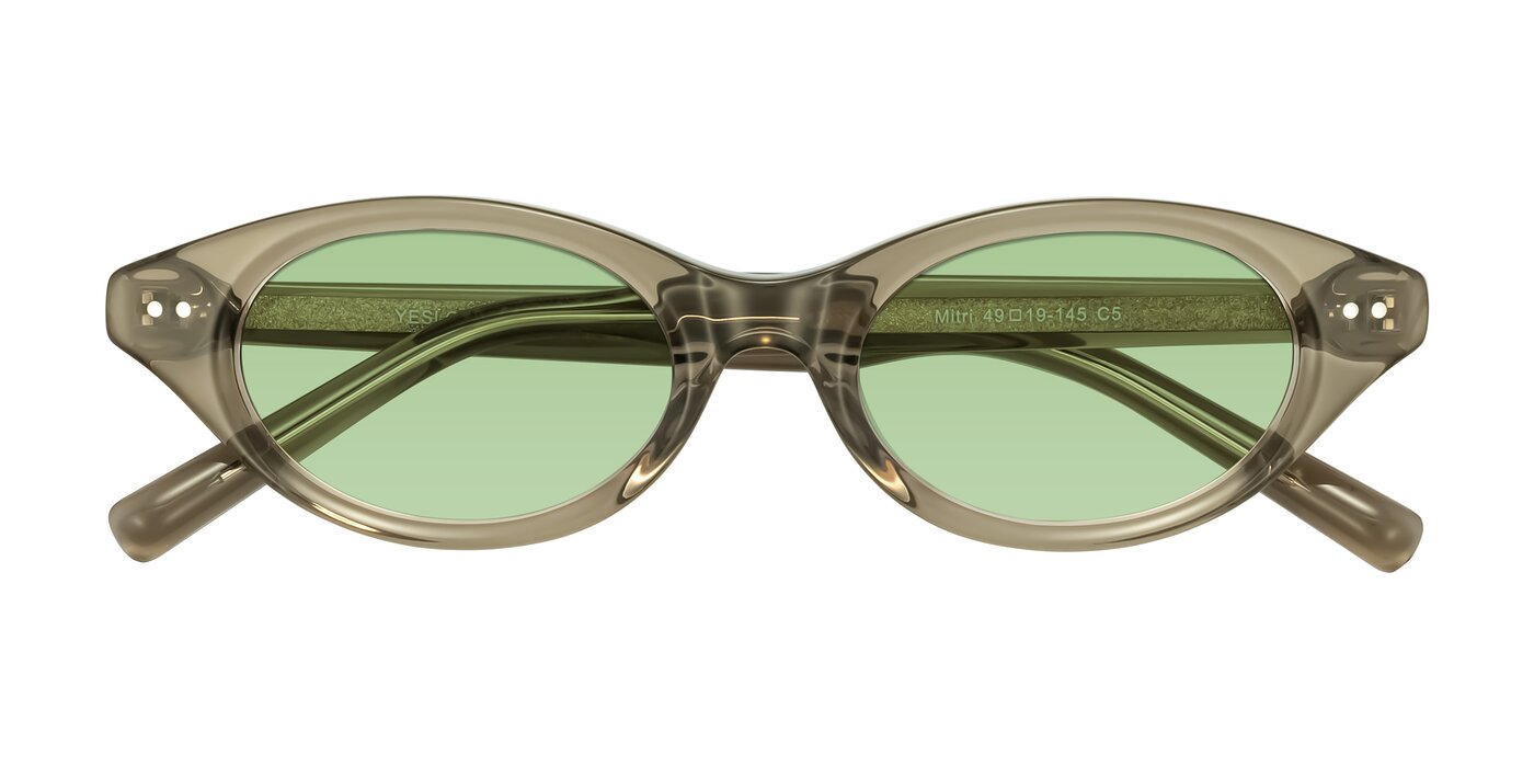 Mitri - Transparent Warm Olive Tinted Sunglasses