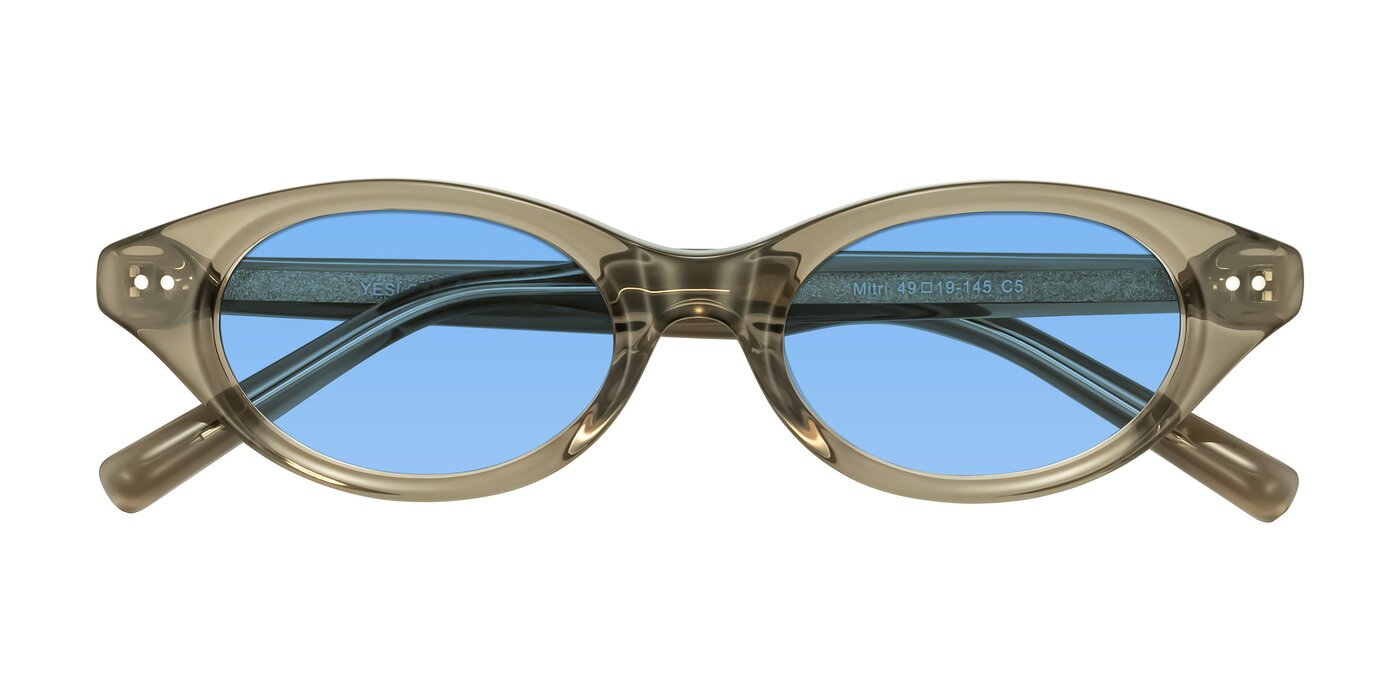Mitri - Transparent Warm Olive Tinted Sunglasses