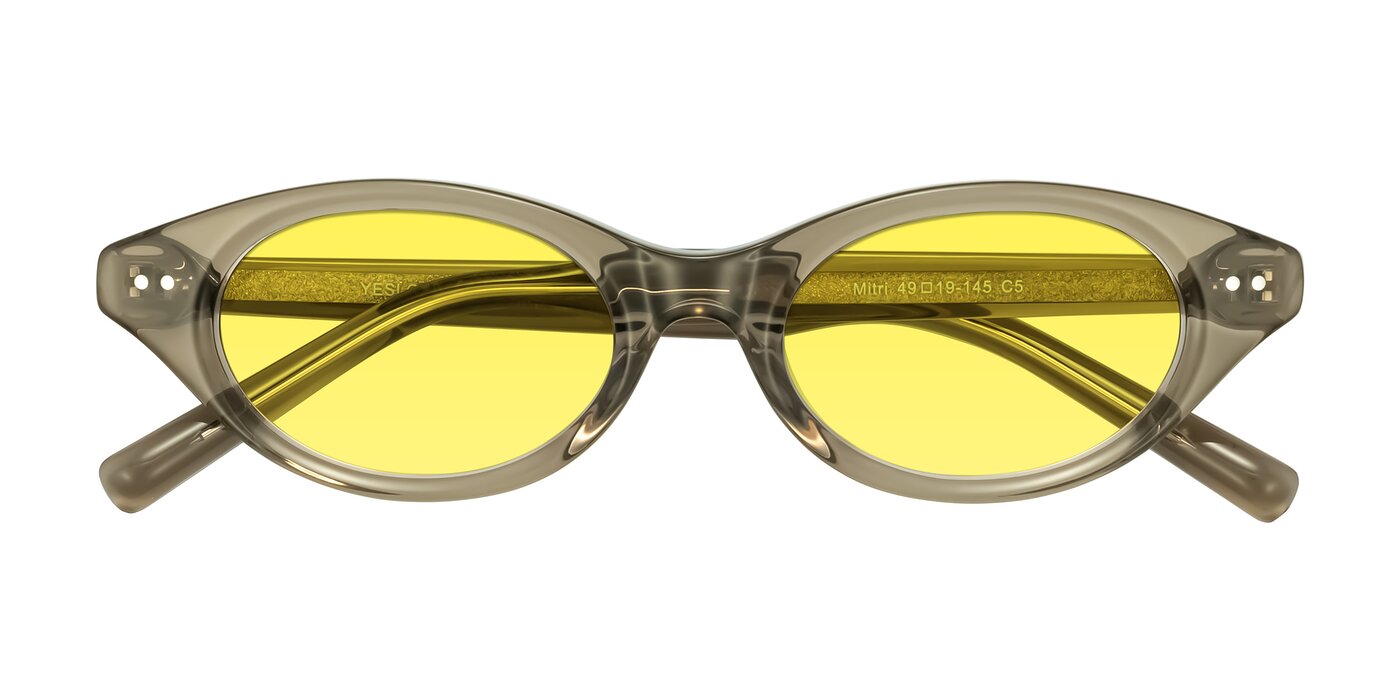 Mitri - Transparent Warm Olive Tinted Sunglasses