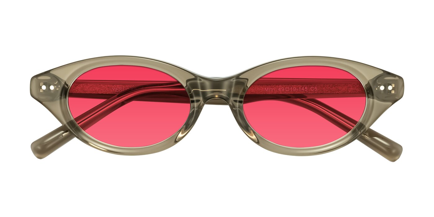 Mitri - Transparent Warm Olive Tinted Sunglasses