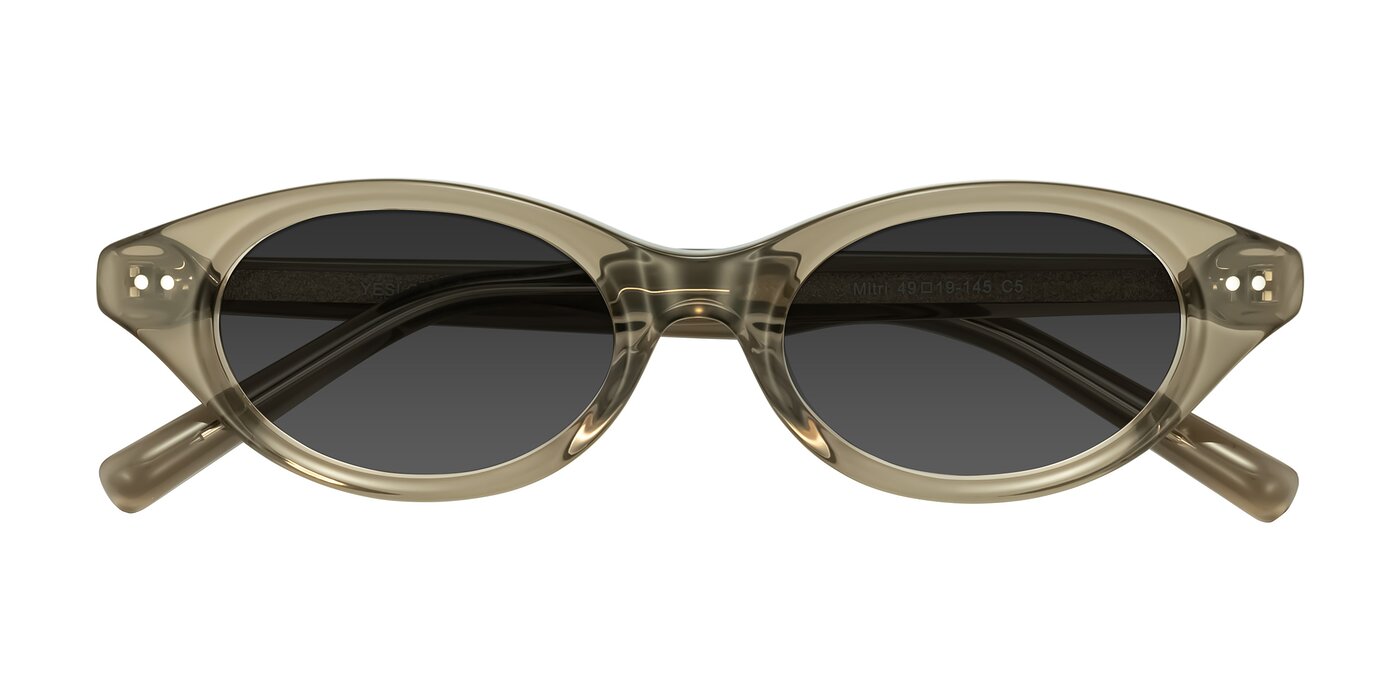 Mitri - Transparent Warm Olive Tinted Sunglasses