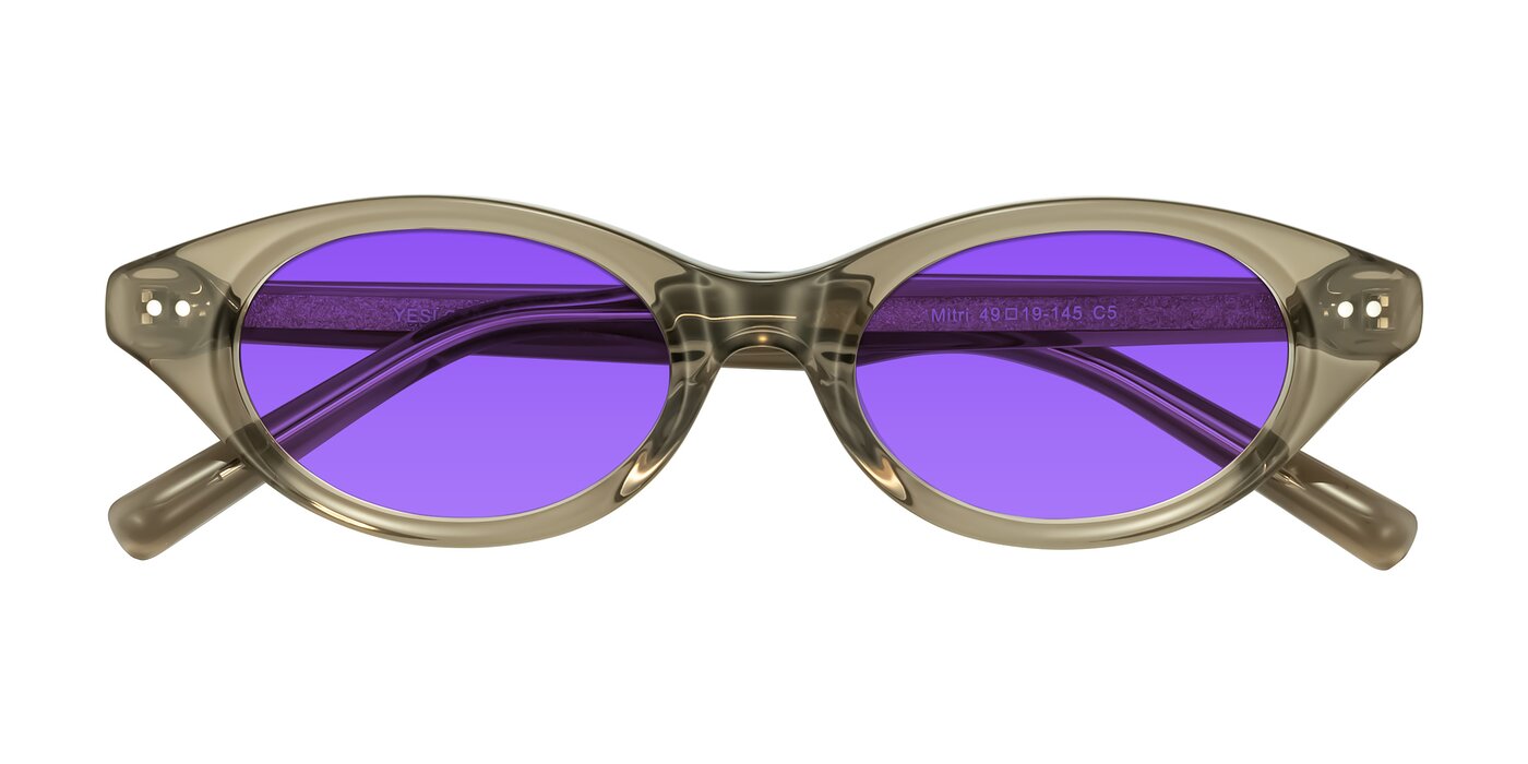 Mitri - Transparent Warm Olive Tinted Sunglasses