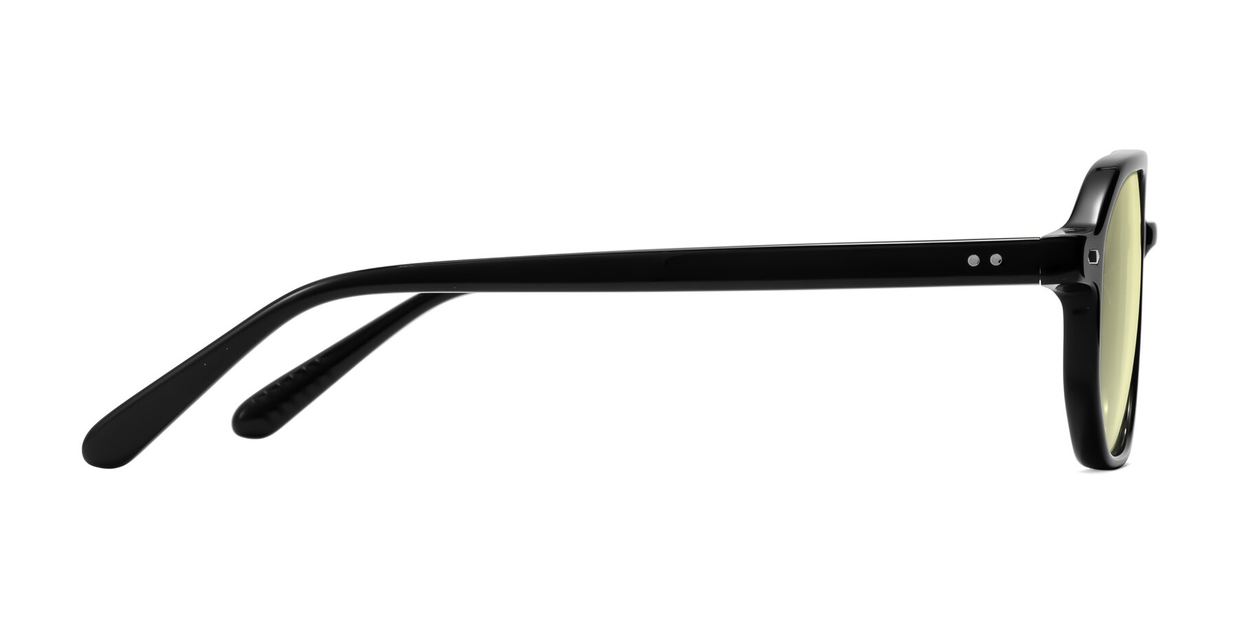 Side of Aguilar in Black with Light Yellow Tinted Lenses