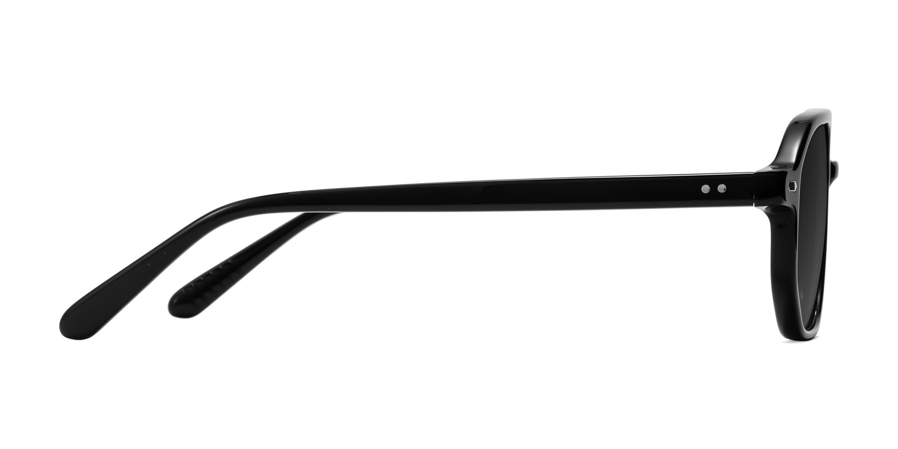 Side of Aguilar in Black with Gray Tinted Lenses