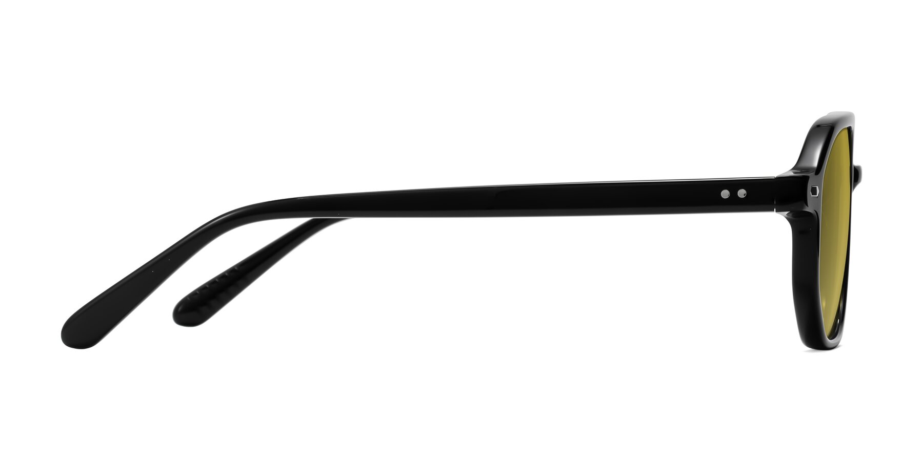 Side of Aguilar in Black with Champagne Tinted Lenses