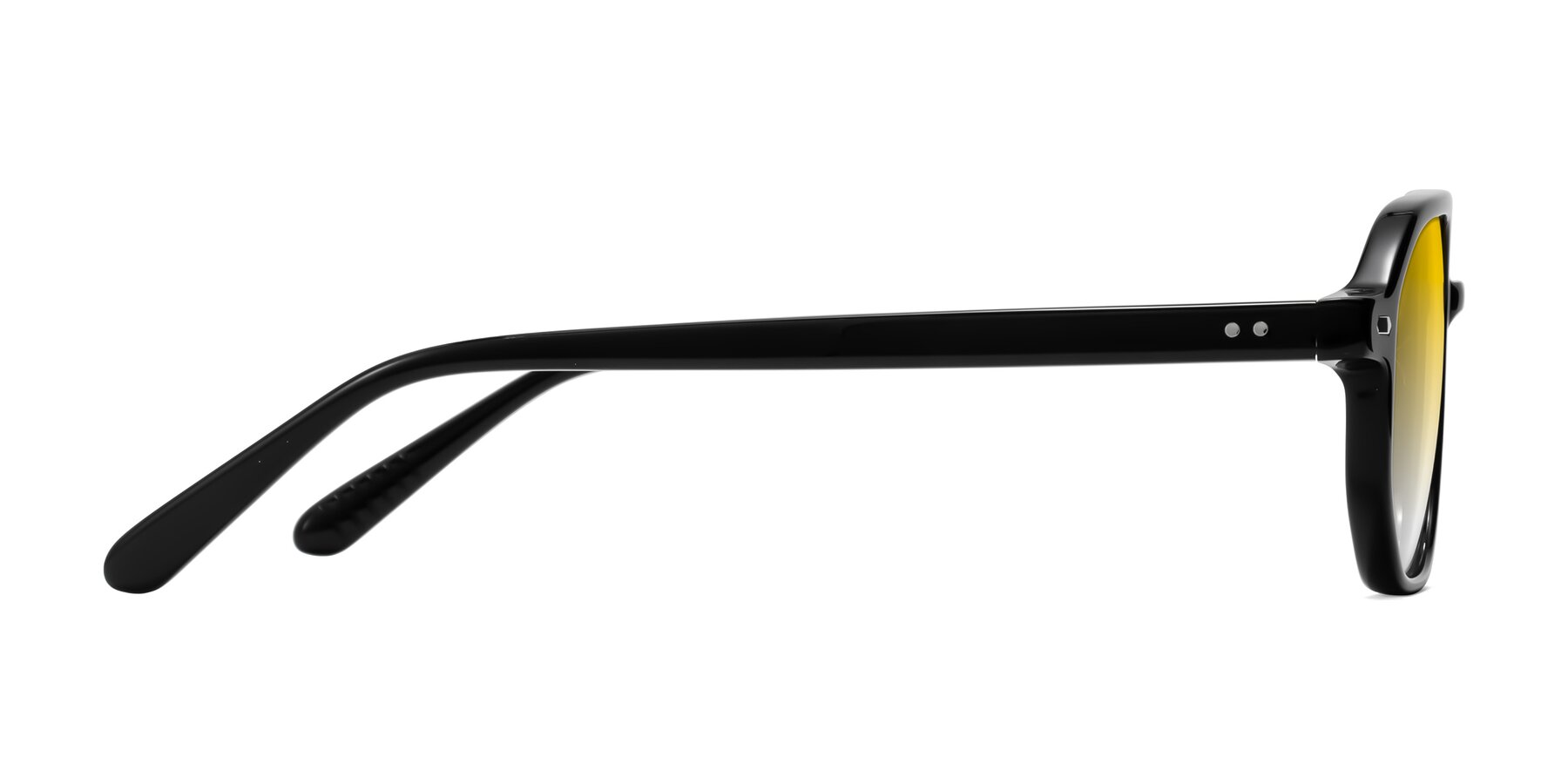 Side of Aguilar in Black with Yellow Gradient Lenses