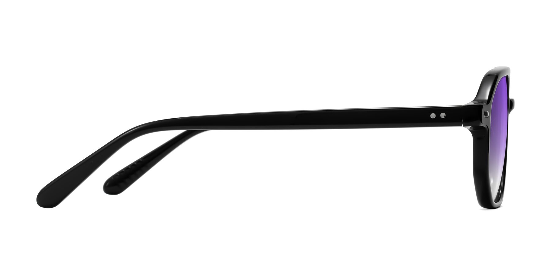 Side of Aguilar in Black with Purple Gradient Lenses