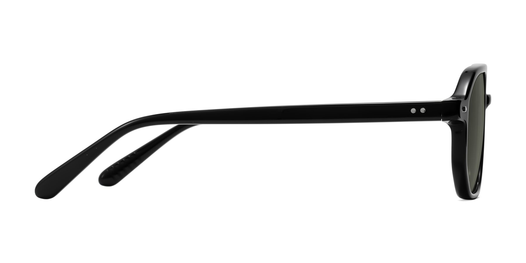 Side of Aguilar in Black with Gray Polarized Lenses