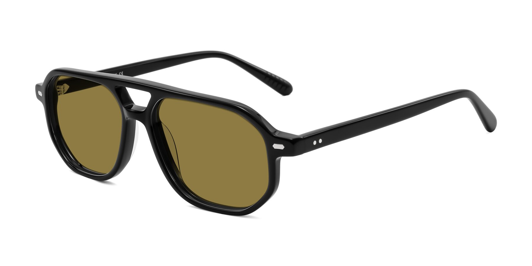 Angle of Aguilar in Black with Brown Polarized Lenses